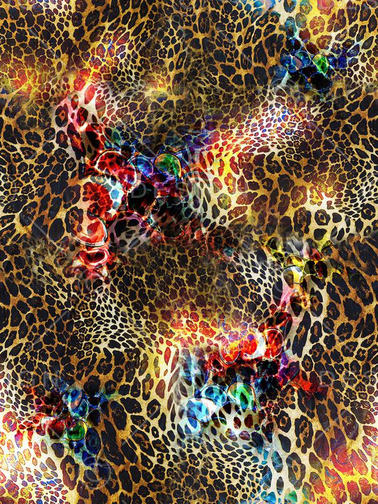 豹纹印花华亿平台图片