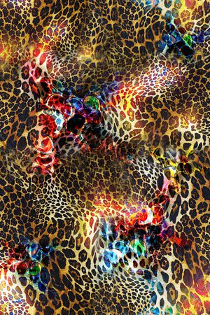 豹纹印花华亿平台图片