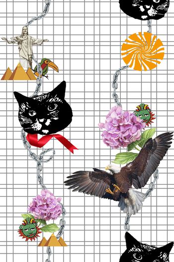 风格化花卉印花华亿平台图片