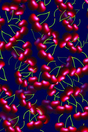 清爽底花卉印花华亿平台图片