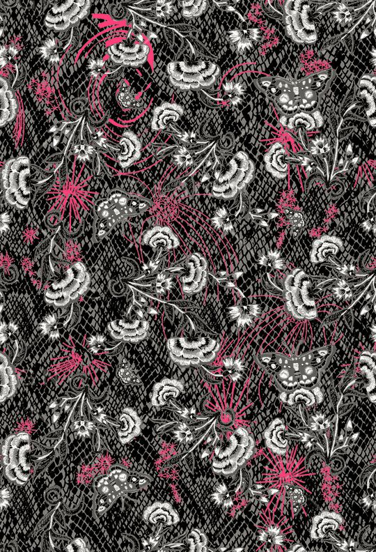 春夏华亿平台印花华亿平台图片