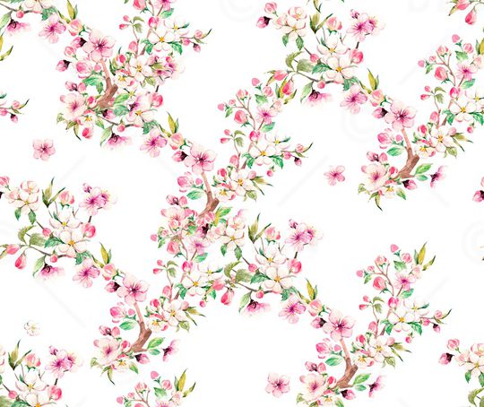 清爽底花卉印花华亿平台图片