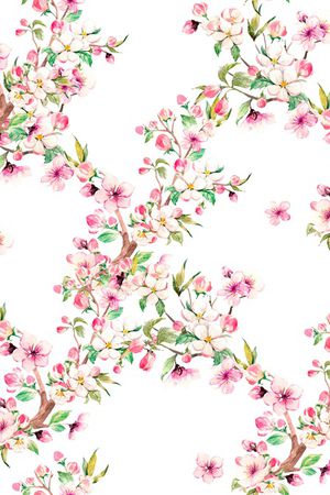 清爽底花卉印花华亿平台图片