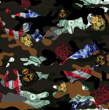 迷彩印花华亿平台图片