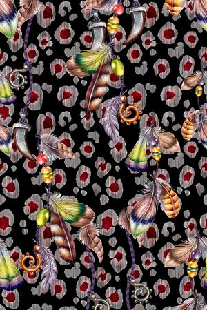 羽毛印花华亿平台图片