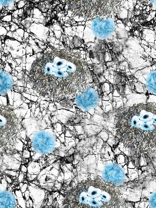 抽象花卉印花华亿平台图片