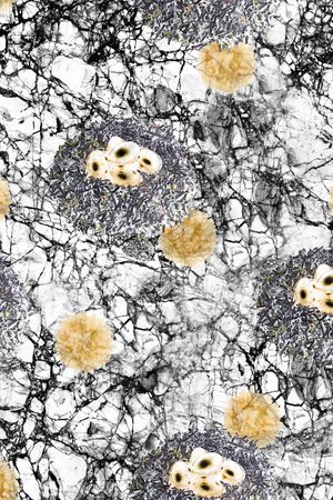 抽象花卉印花华亿平台图片