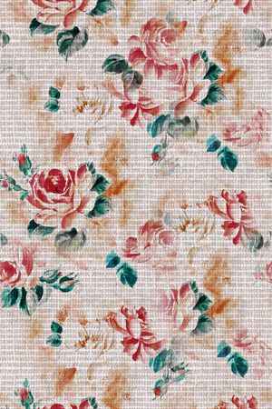 抽象花卉印花华亿平台图片