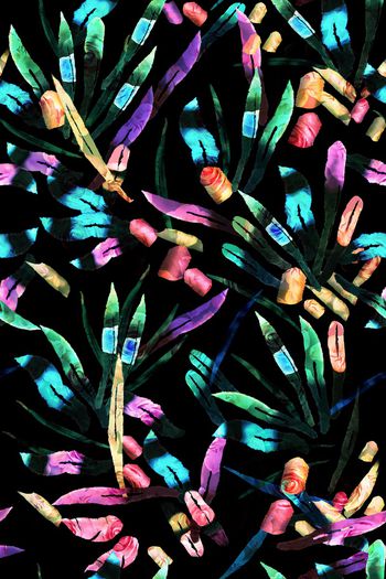 羽毛印花华亿平台图片