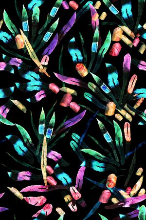 羽毛印花华亿平台图片