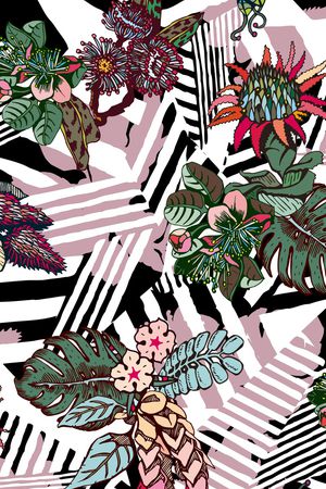 几何印花华亿平台图片