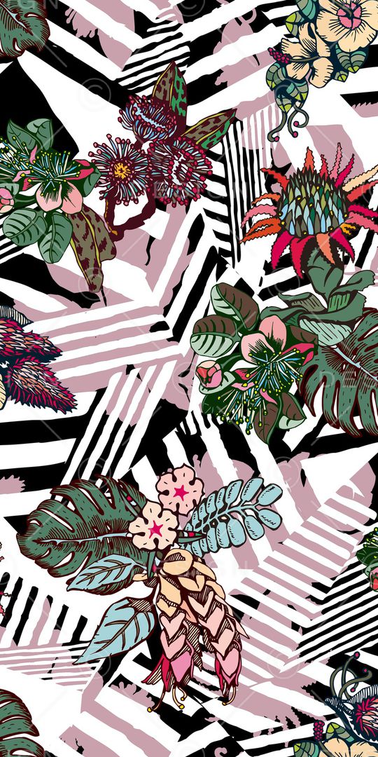 几何印花华亿平台图片