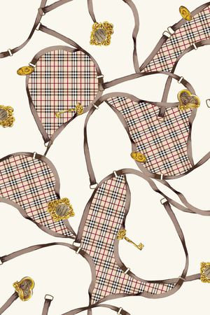 格子印花华亿平台图片