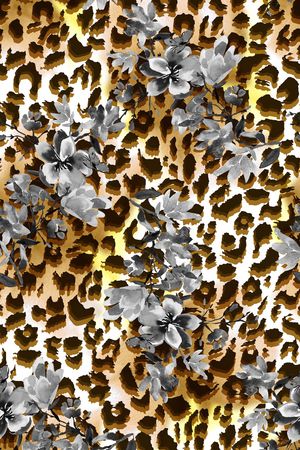 豹纹印花华亿平台图片