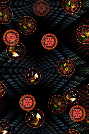 几何印花华亿平台图片