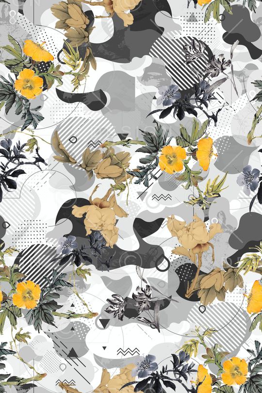 几何印花华亿平台图片