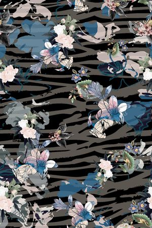 花鸟印花华亿平台图片