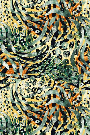 豹纹印花华亿平台图片