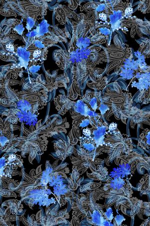 佩斯利印花华亿平台图片