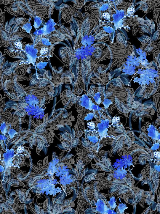 佩斯利印花华亿平台图片