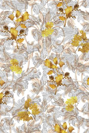 佩斯利印花华亿平台图片