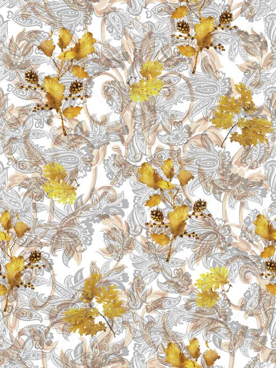 佩斯利印花华亿平台图片