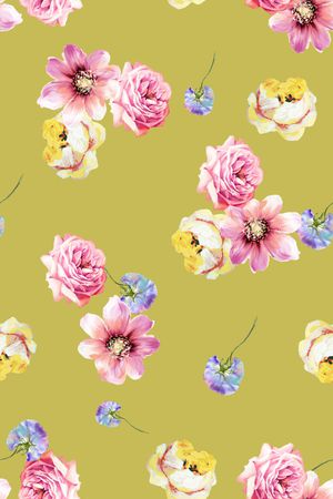 彩底花卉印花华亿平台图片