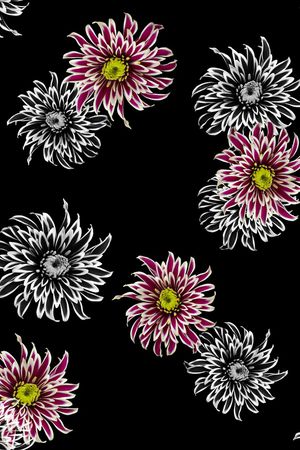 菊花印花华亿平台图片