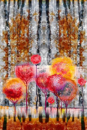 笔触印花华亿平台图片