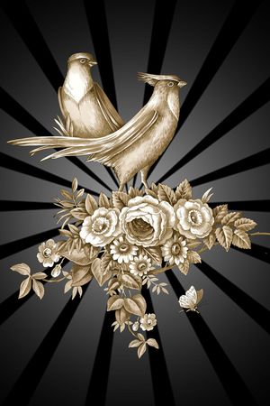 复古印花华亿平台图片