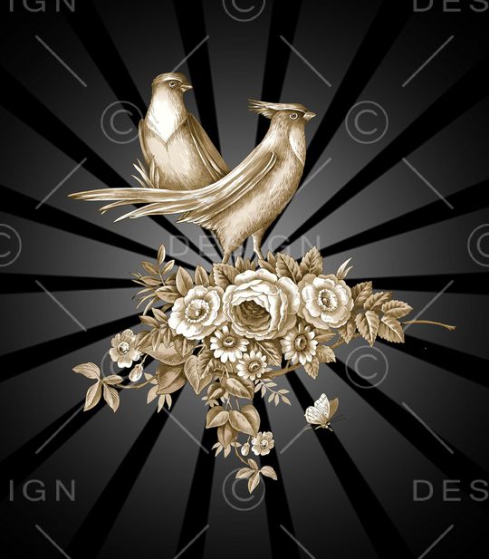 复古印花华亿平台图片