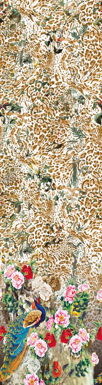 花鸟印花华亿平台图片