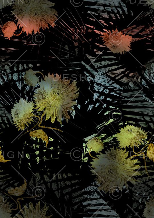 绿植树叶印花华亿平台图片