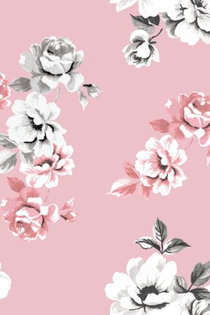 手绘玫瑰印花华亿平台图片