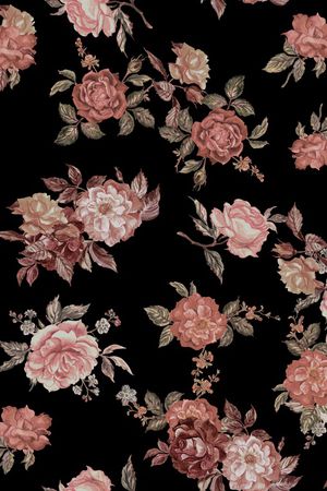 玫瑰花印花华亿平台图片