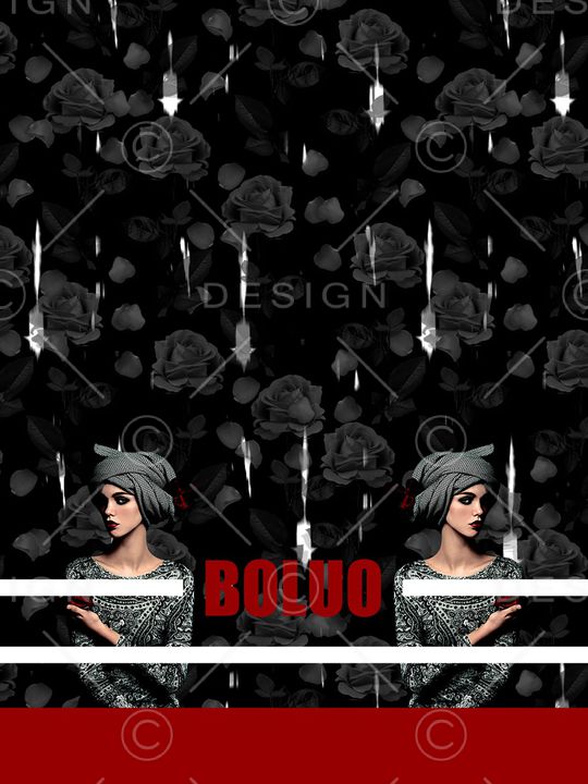 抽象男装印花华亿平台图片