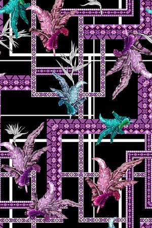 植物印花华亿平台图片