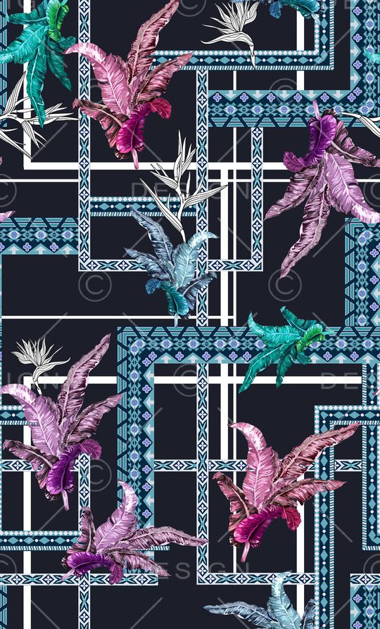 植物印花华亿平台图片