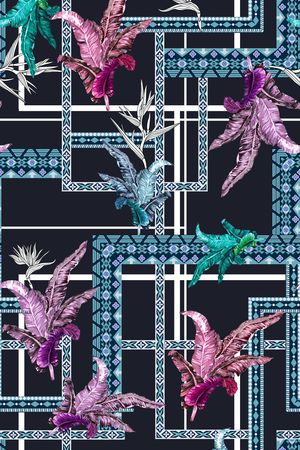 植物印花华亿平台图片