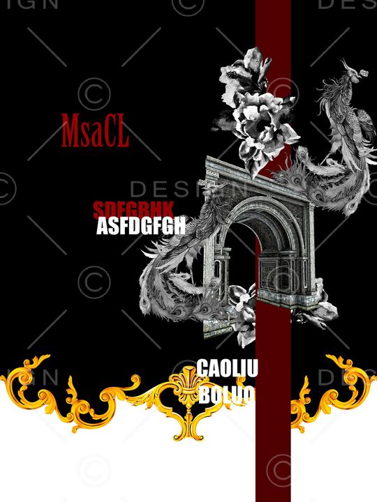 抽象男装印花华亿平台图片