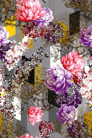 花瓣印花华亿平台图片