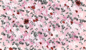 抽象花卉印花华亿平台图片