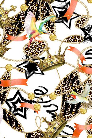 豹纹印花华亿平台图片