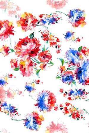 抽象花卉印花华亿平台图片