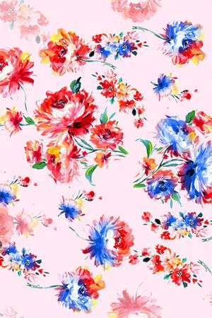 抽象花卉印花华亿平台图片