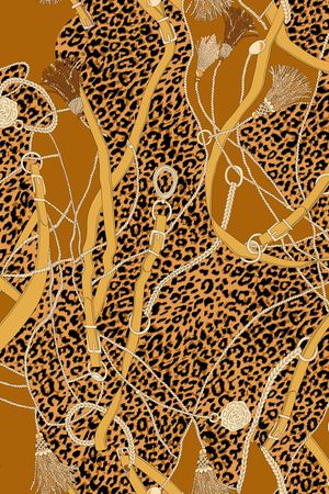 豹纹印花华亿平台图片