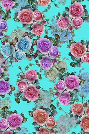 彩底花卉印花华亿平台图片