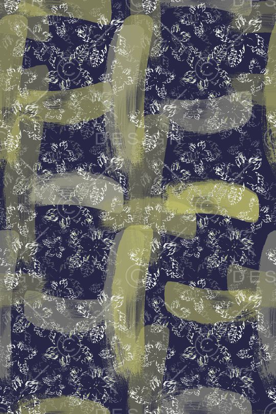 抽象花卉印花华亿平台图片