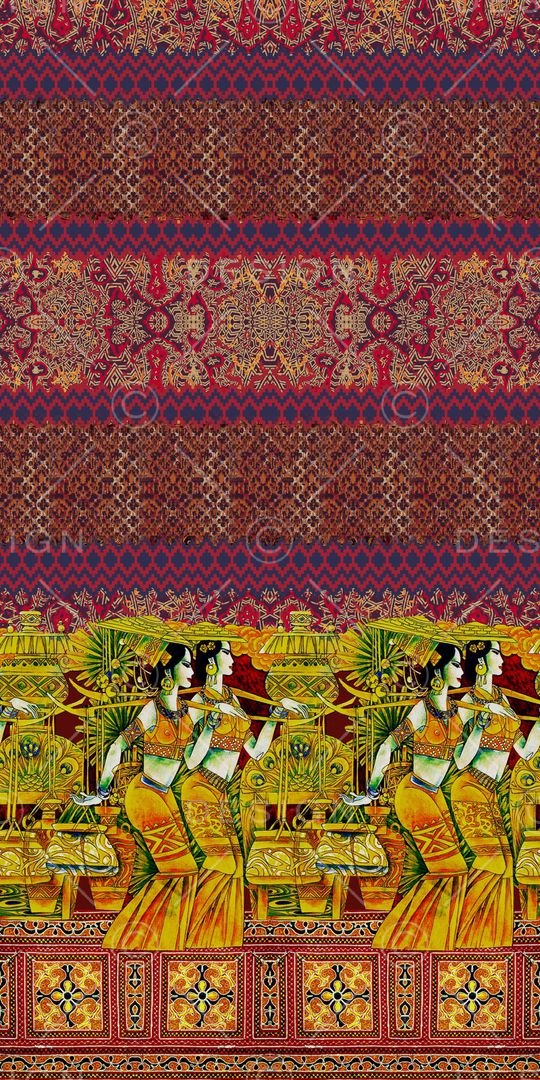 条纹印花华亿平台图片