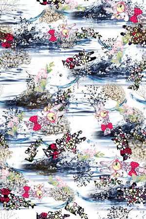 花瓣印花华亿平台图片